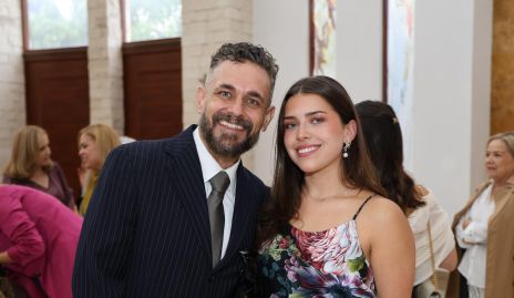  Valentín Guerra con su sobrina Victoria Muñoz.