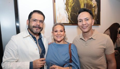  Luis Covarrubias, Ángela Cuéllar y Eleazar Fernández.