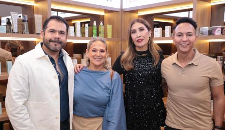  Luis Covarrubias, Ángela Cuéllar, Adriana del Rocío Ruiz y Eleazar Fernández.