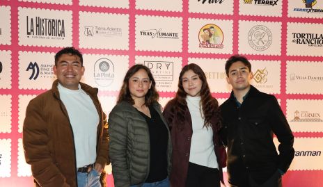  Isaac Reyes, Avi Salas, Xitlali Jiménez e Israel Marceleño.