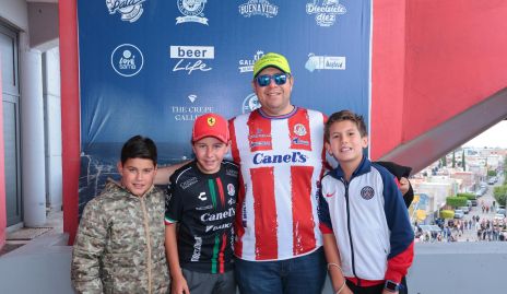  Juampa, Julián, Juan Pablo y Javier Abella.