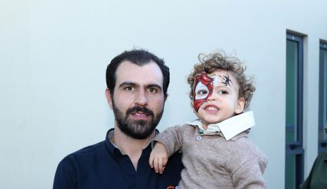  José Luis Hernández con su hijo Joaquín.