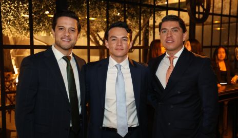  Rodrigo Díaz de León, Adán Lárraga y Santiago Perafán.