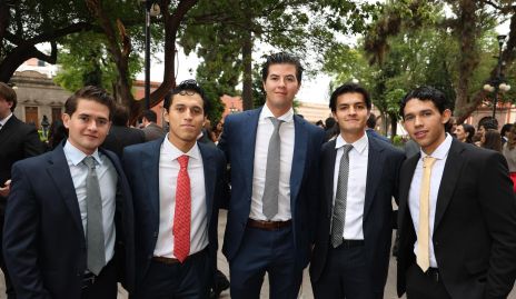  Rodrigo Pérez, David Sánchez, Andrés González, Mateo Ruelas y Diego Méndez.