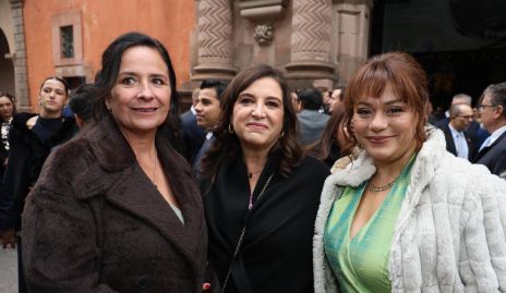  Sara Gutiérrez, Alejandra Saiz y Marcela Chavarría.