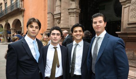  Jorge Siller, Pablo Córdova, Mateo Ruelas y Andrés González.