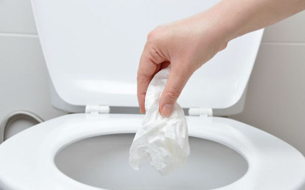 ¿En dónde es correcto tirar el papel de higiénico: wc o bote de basura?