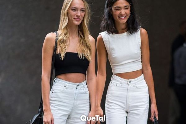 Cómo usar jeans blancos en primavera