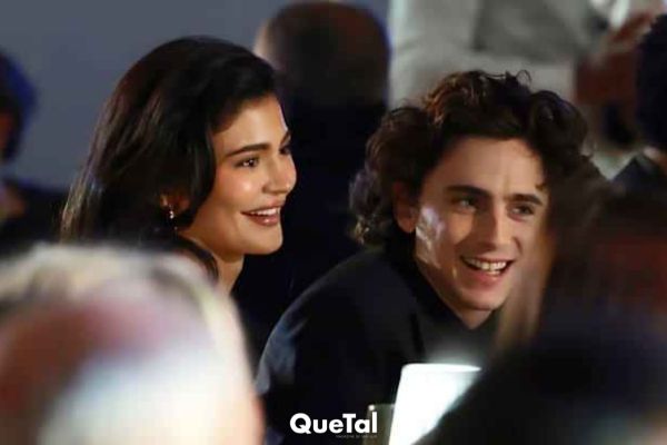 Timothée Chalamet estuvo presente en la fiesta de Navidad de las Kardashians