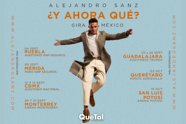 Alejandro Sanz trae su nueva gira ‘¿Y Ahora Qué?’ a SLP