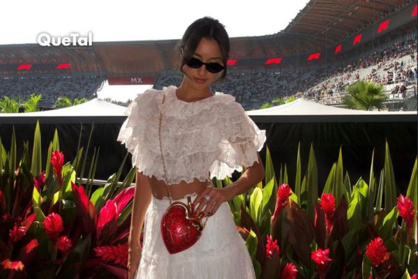 La novia de Leclerc sorprende con el bolso más comentado del GP de México