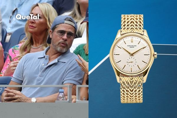 El reloj vintage que Brad Pitt llevó a la final del US Open 2026