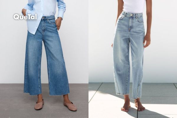Descubre el chic otoñal con jeans barrel y culotte