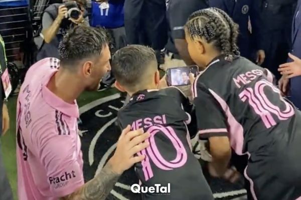 Kim Kardashian le cumplió el sueño a su hijo Saint de conocer a Messi