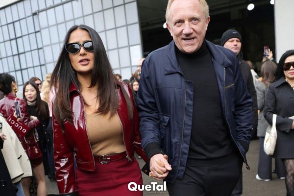 Salma Hayek confirma que el rojo es el color de la temporada