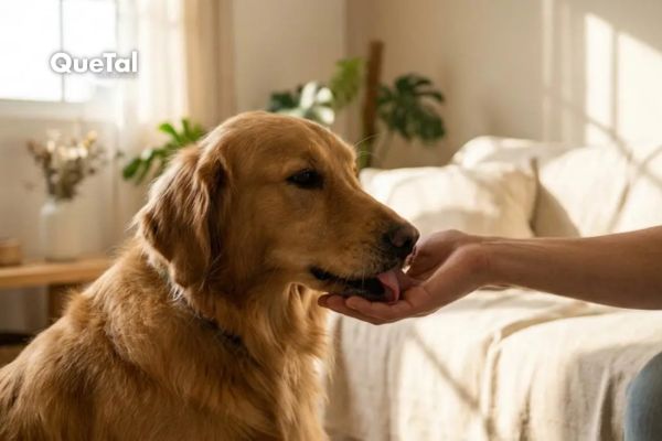 ¿Por qué mi perro me lame las manos o los pies?