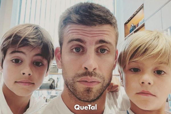 Piqué llegando a visitar a sus hijos por primera vez en Miami
