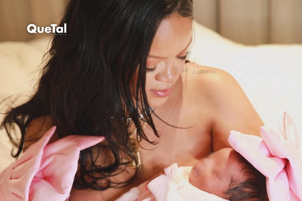 Hija de Rihanna debuta en la moda con pañal Dior