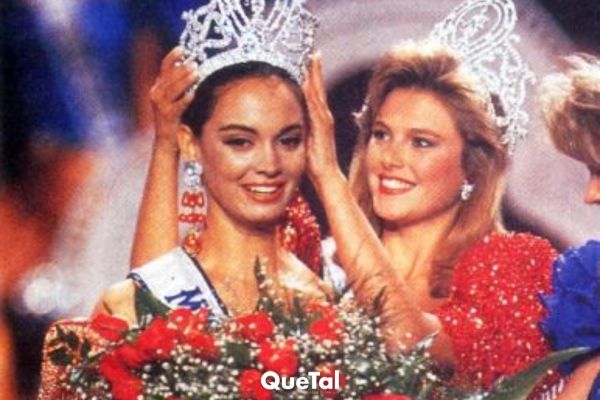 Así lucía Lupita Jones en 1991 cuando se coronó Miss Universo.