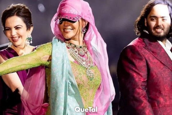 Rihanna da un concierto privado en la pre boda de una pareja millonaria de India